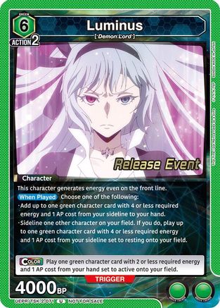 Image of Luminus (071) (UEPR/TSK-2-071) - UE20BT That Time I Got Reincarnated as a Slime Release Event Cards