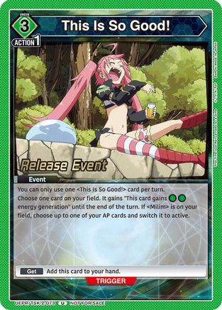Image of This Is So Good! (UEPR/TSK-2-073) - UE20BT That Time I Got Reincarnated as a Slime Release Event Cards