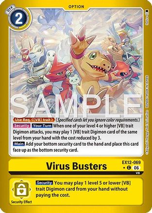 Image of Virus Busters (Limited Foil) (EX12-069) - Digital World Shambala Foil