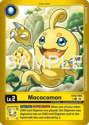 Image of Mococomon (Limited Foil) (EX12-002) - Digital World Shambala Foil