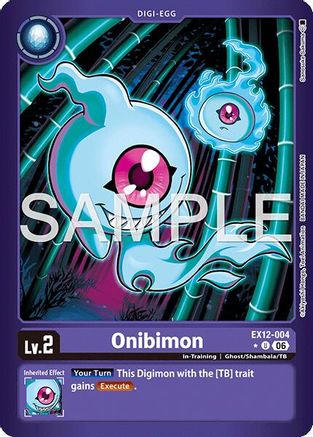 Image of Onibimon (Limited Foil) (EX12-004) - Digital World Shambala Foil