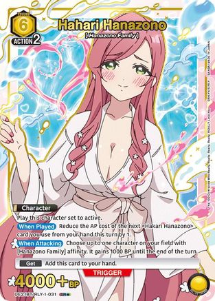 Image of Hahari Hanazono (031) (SR*) (UE21BT/RLY-1-031) - UE21BT The 100 Girlfriends Who Really Really Really Really REALLY Love You Foil