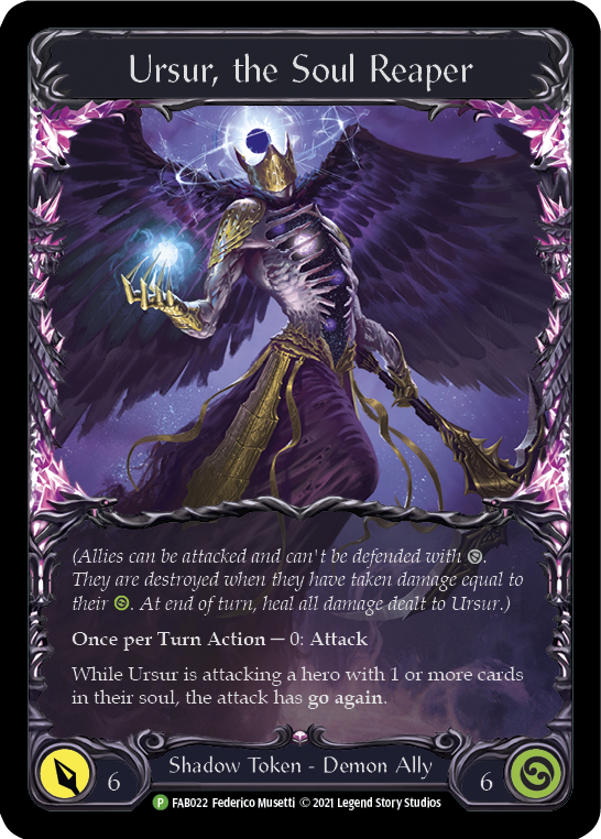 Image of Ursur, the Soul Reaper [FAB022] (Promo)  Cold Foil