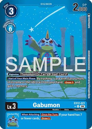 Image of Gabumon (Limited Foil) (EX12-021) - Digital World Shambala Foil