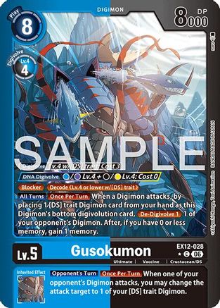 Image of Gusokumon (Limited Foil) (EX12-028) - Digital World Shambala Foil
