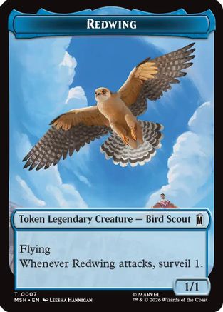 Image of Redwing // Zabu Double-Sided Token (MSH-7 // 16) - Marvel Super Heroes