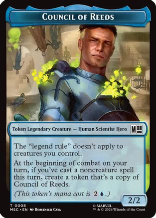 Image of Council of Reeds (008) // Merfolk (006) Double-Sided Token (MSC-8 // 6) - Commander: Marvel Super Heroes