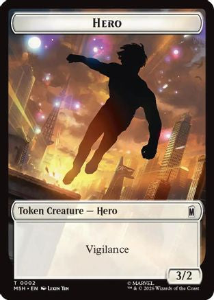 Image of Hero // Robot Villain Double-Sided Token (MSH-2 // 20) - Marvel Super Heroes