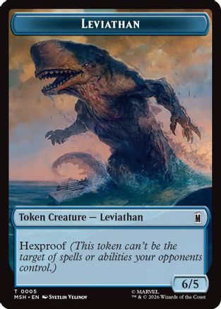 Image of Leviathan // Food Double-Sided Token (MSH-5 // 19) - Marvel Super Heroes Foil