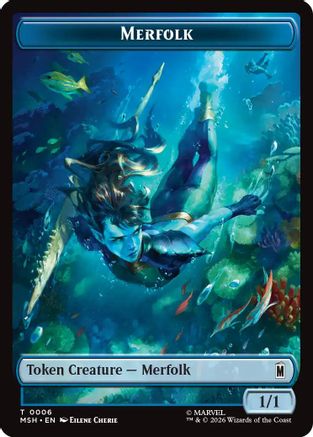 Image of Merfolk // Doombot Double-Sided Token (MSH-6 // 18) - Marvel Super Heroes