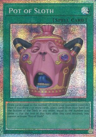 Image of Pot of Sloth (Starlight Rare) (CORI-EN061) - Chaos Origins 1st Edition
