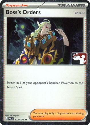 Image of Boss's Orders [Ghetsis] (Cosmos Holo) 172/193  - Holofoil Prize Pack Series Cards - Rare