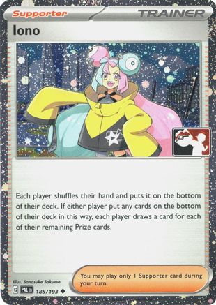 Image of Iono (Cosmos Holo) 185/193  - Holofoil Prize Pack Series Cards - Uncommon