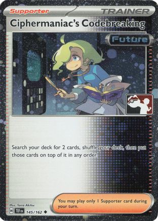 Image of Ciphermaniac's Codebreaking (Cosmos Holo) 145/162  - Holofoil Prize Pack Series Cards - Uncommon