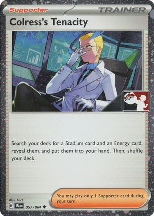 Image of Colress's Tenacity (Cosmos Holo) 057/064  - Holofoil Prize Pack Series Cards - Uncommon