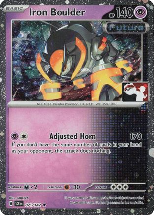 Image of Iron Boulder (Cosmos Holo) 071/142  - Holofoil Prize Pack Series Cards - Rare