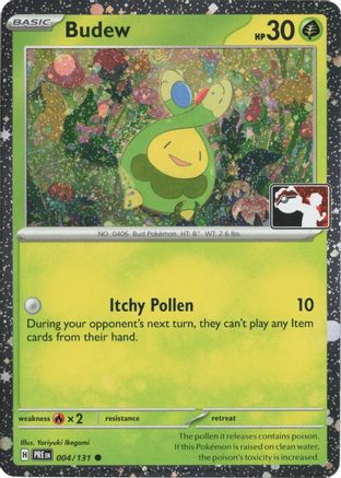 Image of Budew (Cosmos Holo) 004/131  - Holofoil Prize Pack Series Cards - Common