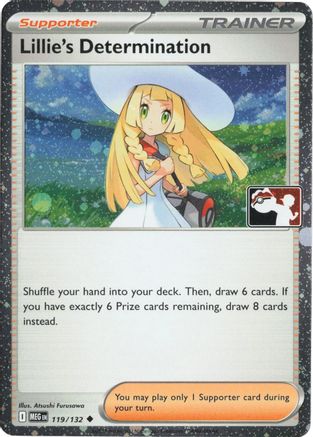 Image of Lillie's Determination (Cosmos Holo) 119/132  - Holofoil Prize Pack Series Cards - Uncommon