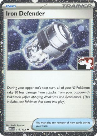Image of Iron Defender (Cosmos Holo) 118/132  - Holofoil Prize Pack Series Cards - Uncommon