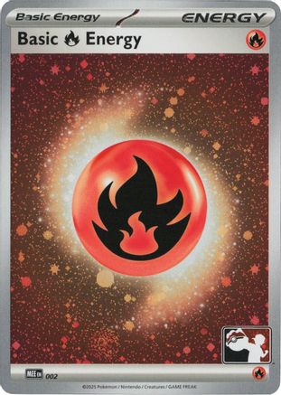Image of Basic Fire Energy (Cosmos Holo) 002  - Holofoil Prize Pack Series Cards - Common