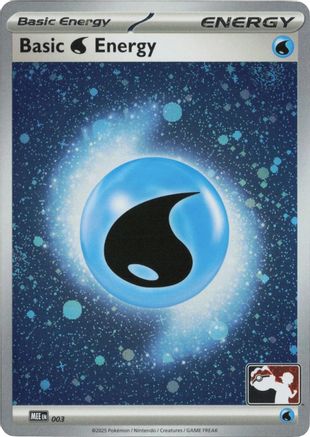 Image of Basic Water Energy (Cosmos Holo) 003  - Holofoil Prize Pack Series Cards - Common