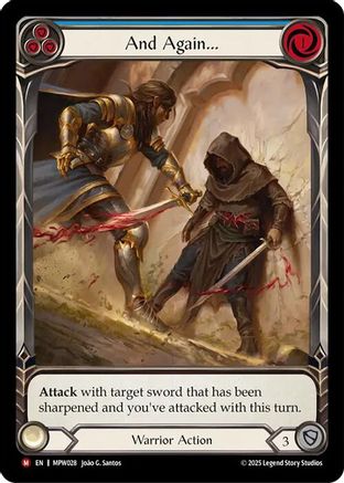 Image of And Again... (Extended Art) (MPW028) - Mastery Pack Warrior Rainbow Foil
