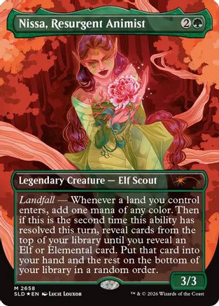 Image of Nissa, Resurgent Animist (SLD-2658) - Secret Lair Drop Series Foil