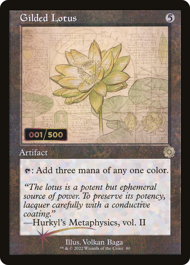 Image of Gilded Lotus (Retro Schematic) (Serialized) [The Brothers' War Retro Artifacts]