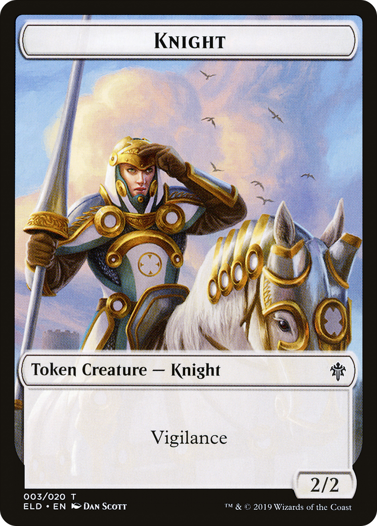 Image of Knight Token [Throne of Eldraine Tokens]
