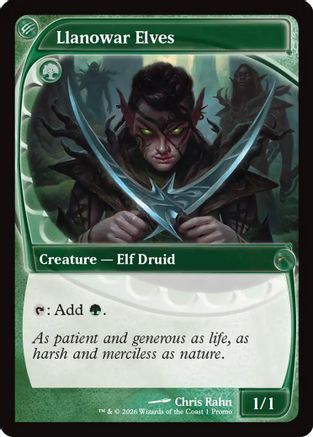 Image of Llanowar Elves (MFP-001) - MagicFest Cards Foil