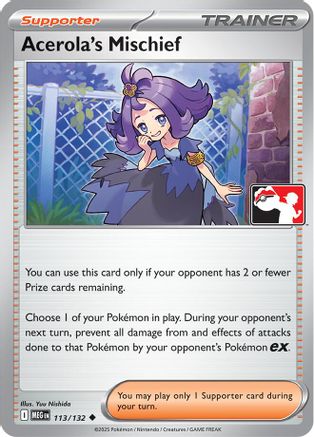 Image of Acerola's Mischief 113/132  Prize Pack Series Cards - Uncommon