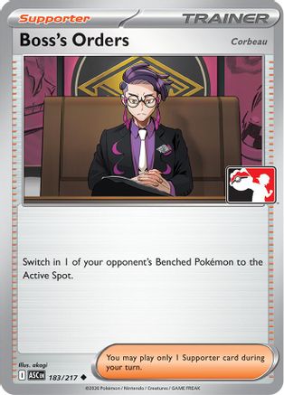 Image of Boss's Orders [Corbeau] 183/217  Prize Pack Series Cards - Uncommon
