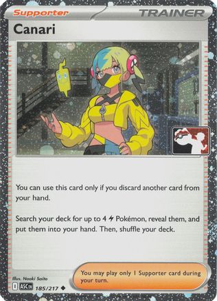Image of Canari (Cosmos Holo) 185/217  - Holofoil Prize Pack Series Cards - Uncommon