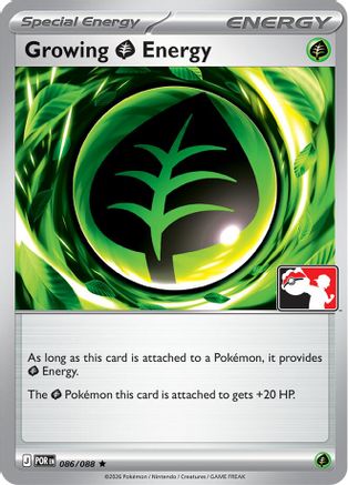 Image of Growing Grass Energy 086/088  Prize Pack Series Cards - Rare