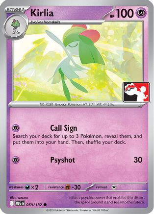 Image of Kirlia 059/132  Prize Pack Series Cards - Common