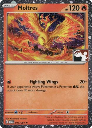 Image of Moltres (Cosmos Holo) 014/094  - Holofoil Prize Pack Series Cards - Rare