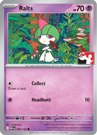Image of Ralts 058/132  Prize Pack Series Cards - Common