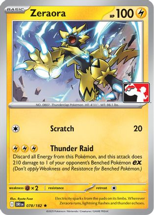 Image of Zeraora 078/182  Prize Pack Series Cards - Rare