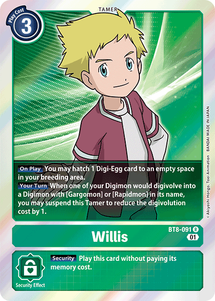 Image of Willis [BT8-091] [New Awakening]