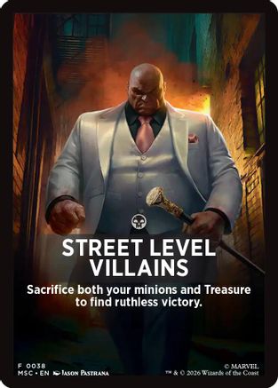 Image of Street Level Villains Theme Card (MSC-038) - Commander: Marvel Super Heroes