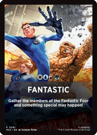 Image of Fantastic Theme Card (MSC-061) - Commander: Marvel Super Heroes