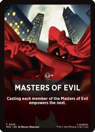 Image of Masters of Evil Theme Card (MSC-035) - Commander: Marvel Super Heroes