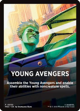Image of Young Avengers Theme Card (MSC-050) - Commander: Marvel Super Heroes