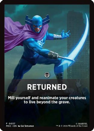 Image of Returned Theme Card (MSC-037) - Commander: Marvel Super Heroes