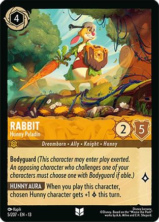 Image of Rabbit - Hunny Paladin (5/204) - Attack of the Vine Cold Foil