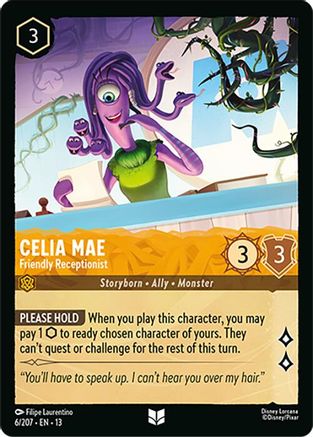 Image of Celia Mae - Friendly Receptionist (6/204) - Attack of the Vine Cold Foil