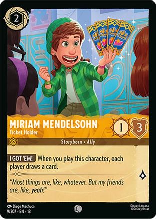 Image of Miriam Mendelsohn - Ticket Holder (9/204) - Attack of the Vine