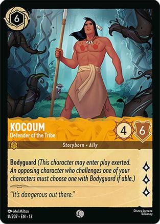 Image of Kocoum - Defender of the Tribe (11/204) - Attack of the Vine Cold Foil