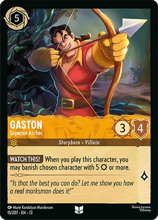 Image of Gaston - Superior Archer (15/204) - Attack of the Vine Cold Foil