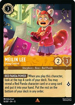Image of Meilin Lee - Losing Control (16/204) - Attack of the Vine Cold Foil
